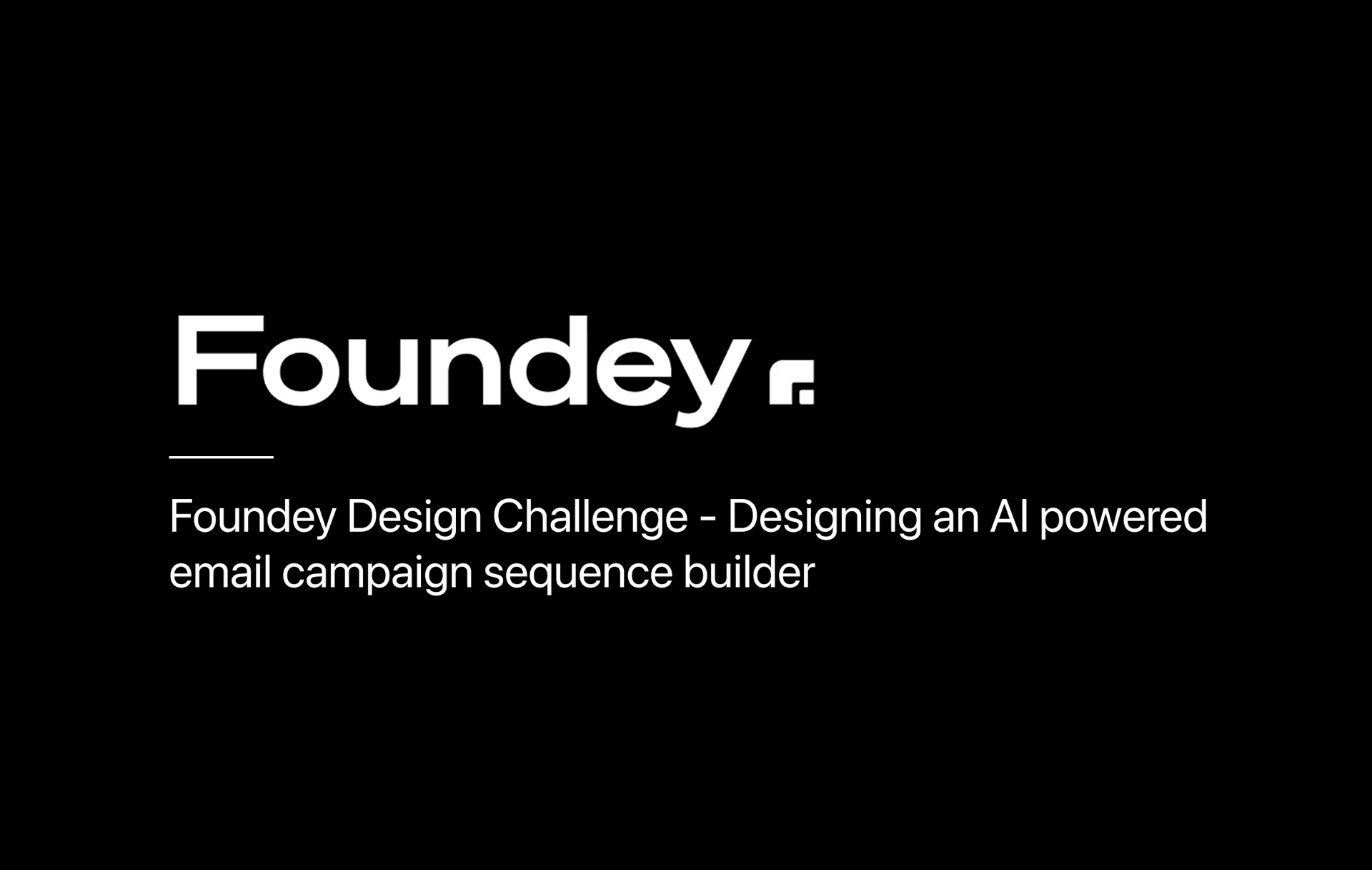 Foundey Design Challenge - AI sequence creation