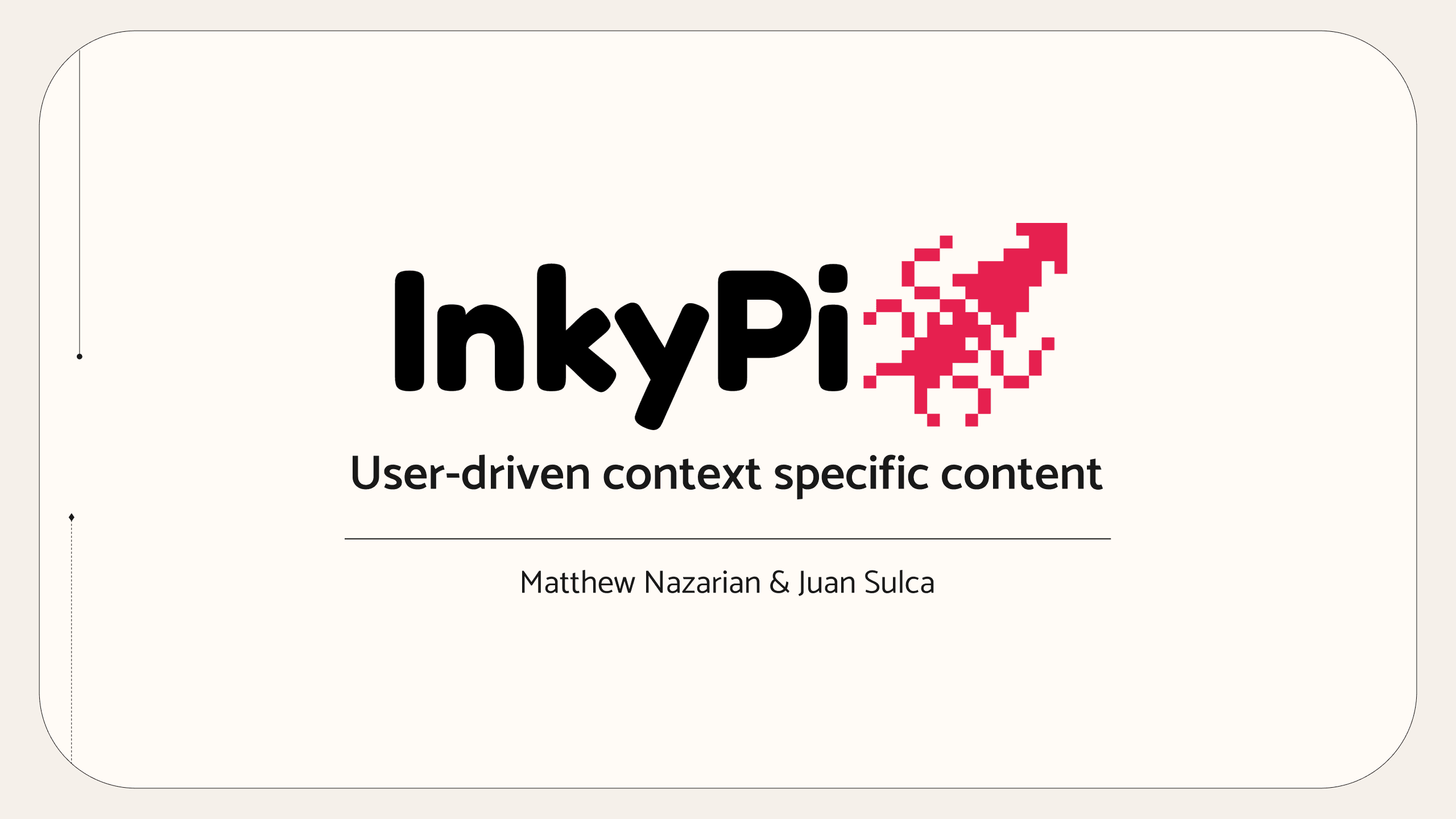 InkyPi e-ink device