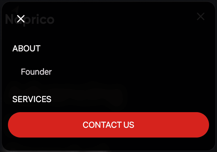 Naprico mobile navigation
